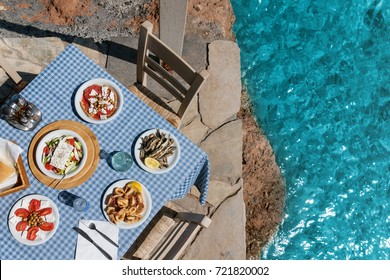 Greek tavern - Shutterstock ID 721820002