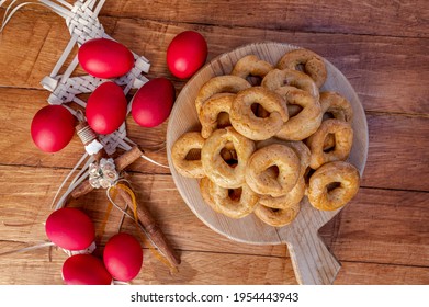 Greek Traditional Easter Cookies. 