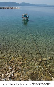 Greek Traditional Shiping Boat At South Pillion