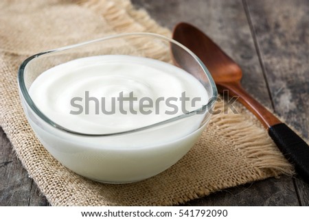 Similar – Griechischer Joghurt auf Holztisch