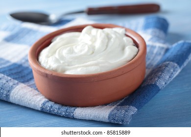 Greek Yogurt In A Pot