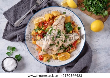 Greek-Style Roast Fish with Vegetables