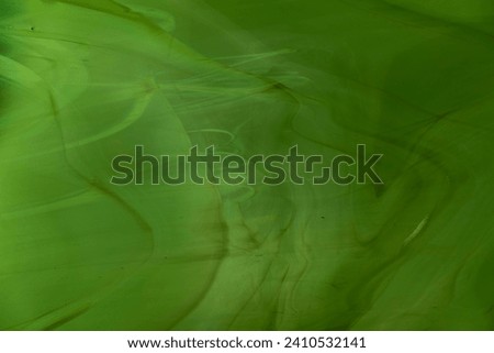 green abstract background, blank for designer, background glass for stained glass windows close up