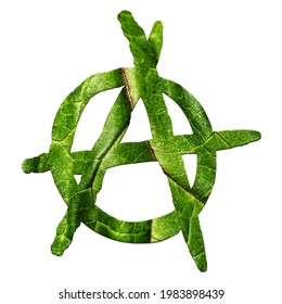 Green Anarchism, Cirlce-a With Natural Pattern