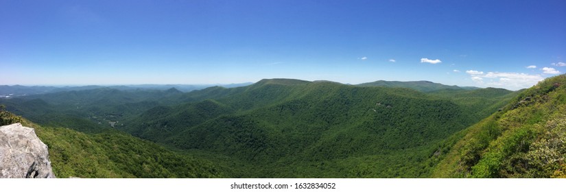 Green Appalachian Mountains In The Summer