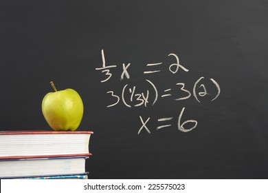 Green Apple And Algebra Equation.