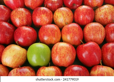 Green Apple Among Red