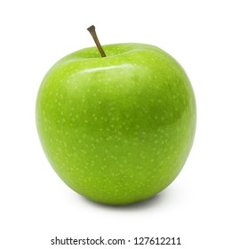 Green apple, isolated on white background - Shutterstock ID 127612211
