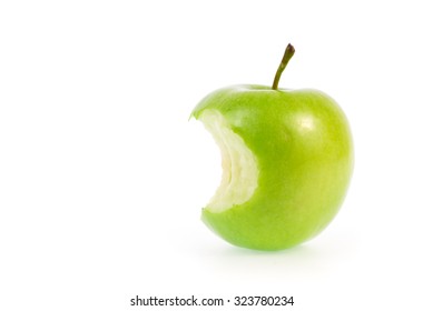 Green apple, isolated on a white background