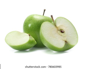 Green Apple Isolated On White Background