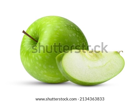Green apple isolated on white background
