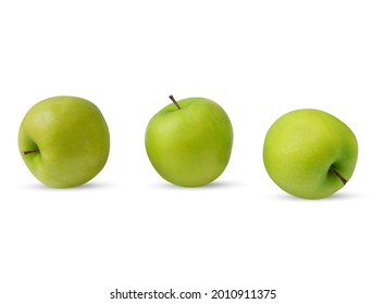 Green Apple No Leaf White Background High Res Stock Images Shutterstock