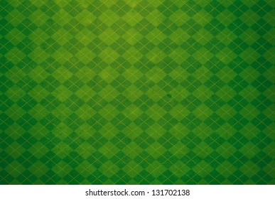 Green Argyle Textured Background