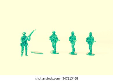 Green Army Man Steps Off His Stock Photo 347213468 | Shutterstock