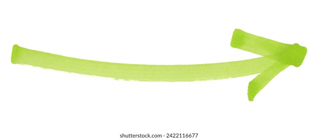 Green arrows isolated on white background
