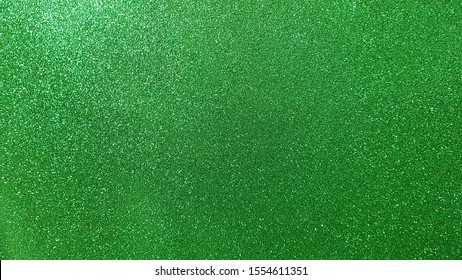 Green Background With Glitter Texture