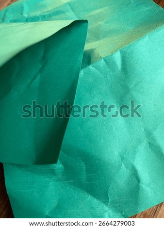 Green background pattern. Papertexture with shadows.