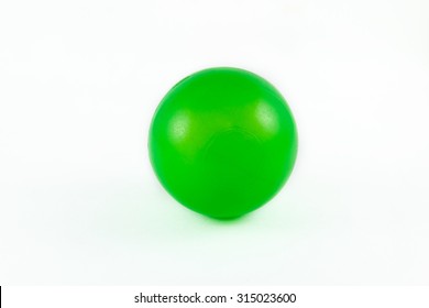 Green Ball isolated on a White background 
