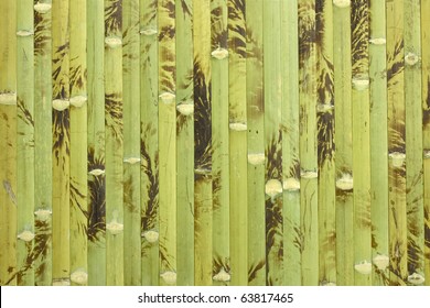 Green Bamboo Mat Texture