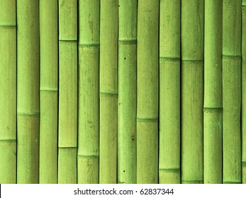 Green bamboo wall texture