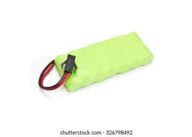 Green Battery Pack Isolated On White Background