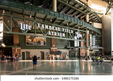 Green Bay, Wisconsin / USA - July 27 2015: Lambeau Field Atrium 