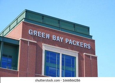 Green Bay, Wisconsin / USA - March 7th, 2020: Green Bay Packers Lambeau Field stadium. 