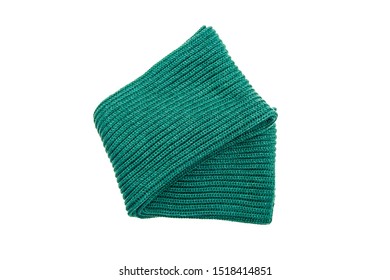 Green Beanie Isolated On White