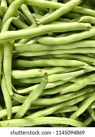 Green beans as background 