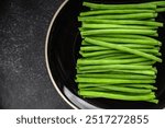 green beans fresh vegetable string bean fresh meal food snack on the table copy space food background rustic top view keto or paleo diet vegetarian vegan food