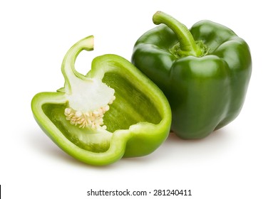 Green Bell Pepper Isolated