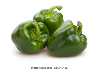 Green Bell Pepper Isolated