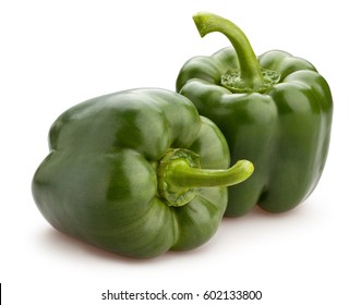 Green Bell Pepper Isolated