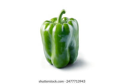 Green Bell Pepper Isolated on White Background - Powered by Shutterstock