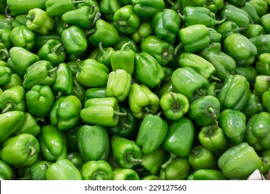 Green bell peppers, natural background - Powered by Shutterstock