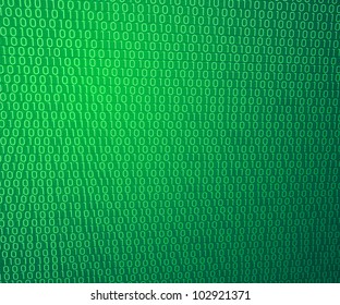 Green Binary Wall Background