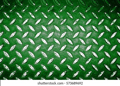 Green Black Diamond Steel Plate,background