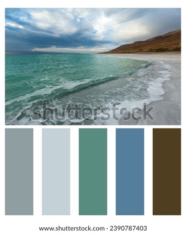 green blue beach  sea colour palette