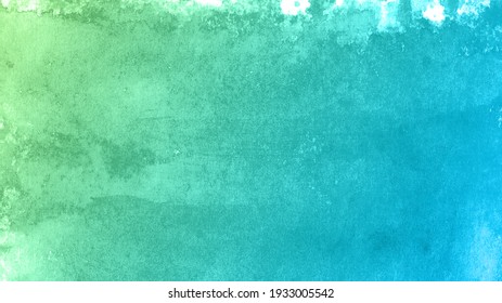 Green and blue watercolor ecology background.
