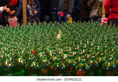 Green Bottles Ring Toss Game