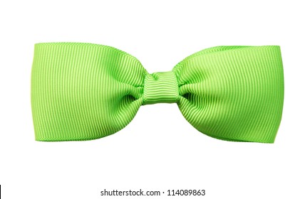 Green Bow Tie Isolated On White Background