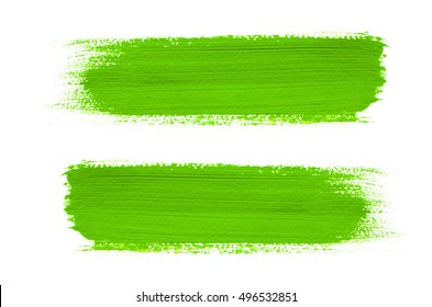 Green Watercolor Brush Strokes Canvas Texture Stock Vector (Royalty ...