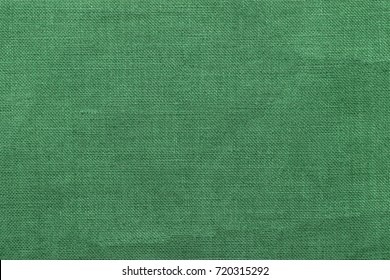 Green Burlap Background And Texture