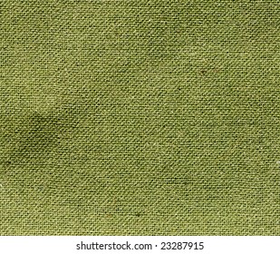 Green Burlap Fabric Texture