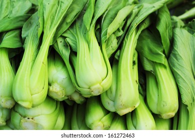 green cabbage in the market.