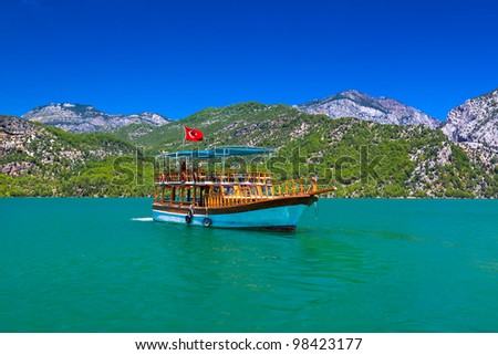 Green canyon at Turkey - nature travel background