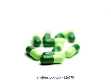 Green Capsule 2 Stock Photo Edit Now