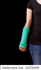 green arm cast