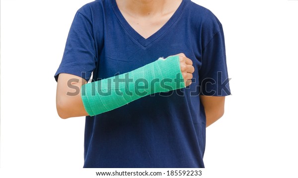 green arm cast