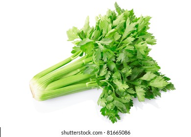 Green celery isolated on white background, clipping path included - Powered by Shutterstock